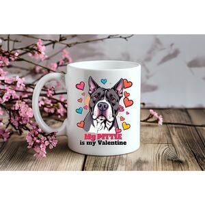 My Pittie Pitbull Bully is My Valentine Cute Gift Coffee Mug